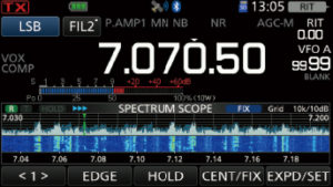 icom ic705 anzeige